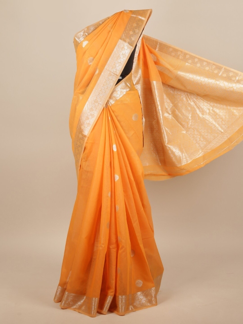 

Pothys Orange Woven Design Zari Saree