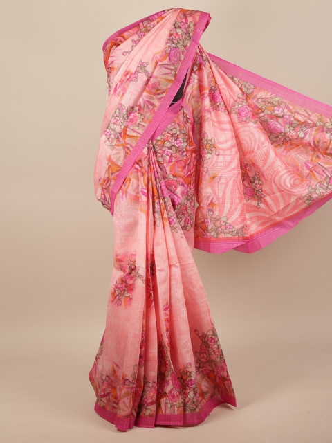 

Pothys Pink Floral Saree