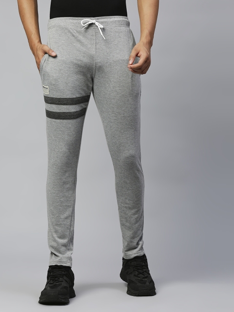 

Hubberholme Men Grey Melange Structured Fit Track Pants