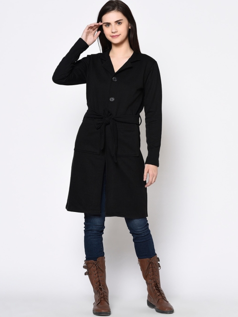 

Rigo Women Black Fleece Overcoat