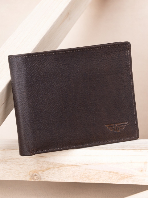 

Red Tape Men Brown Leather Two Fold Wallet