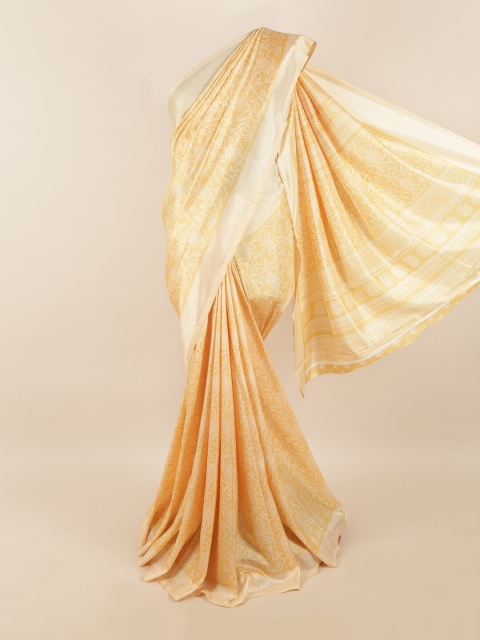 

Pothys Yellow Ethnic Motifs Saree