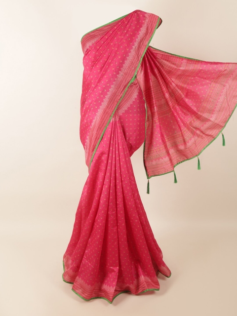 

Pothys Pink Ethnic Motifs Saree