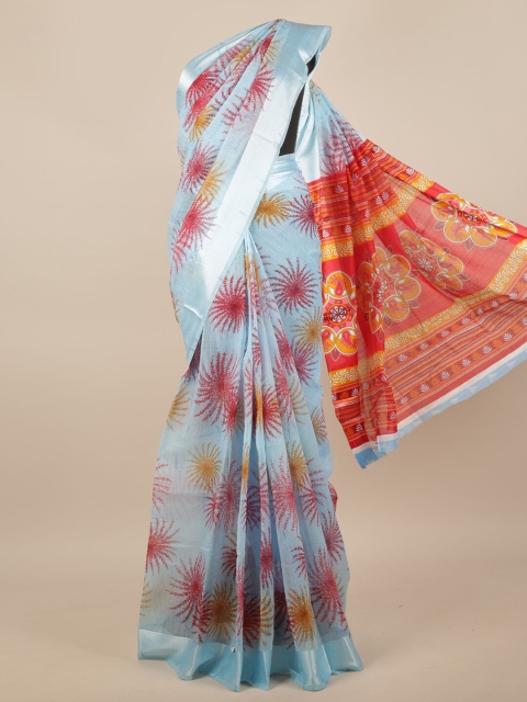 

Pothys Blue & Red Saree