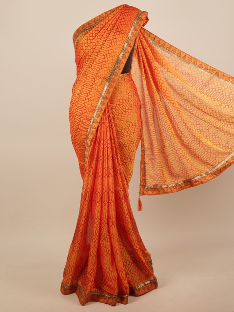 

Pothys Orange & Red Saree
