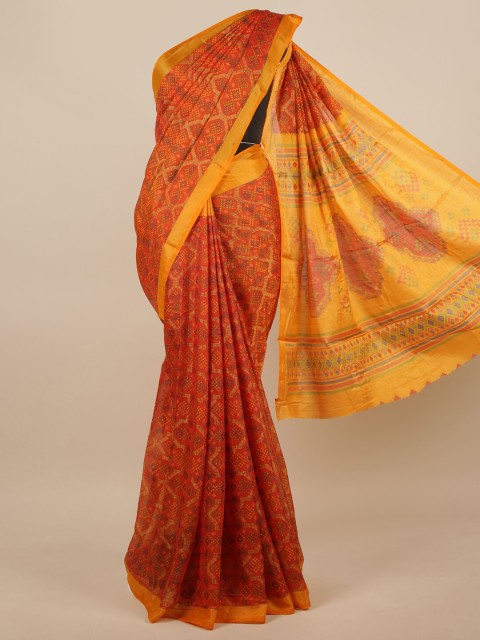 

Pothys Orange & Yellow Saree