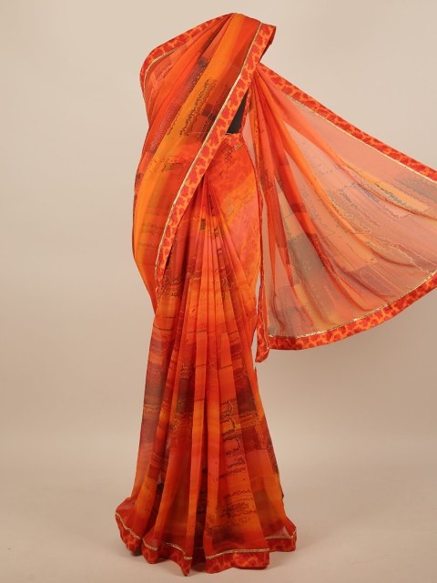 

Pothys Orange & Red Saree