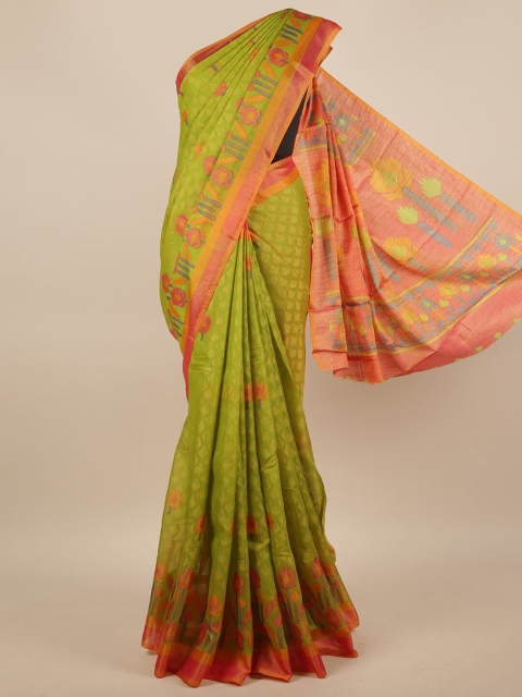 

Pothys Green & Red Saree