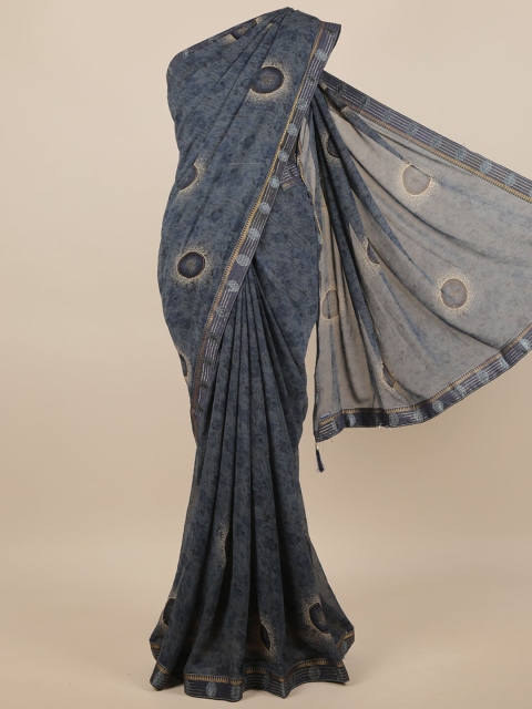 

Pothys Blue & Grey Saree