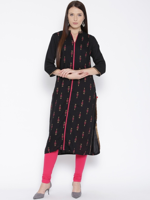 

W Black Printed Kurta