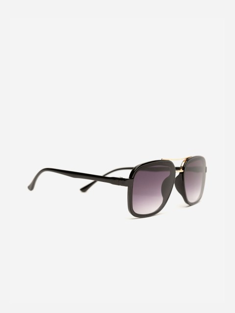 

FUZOKU Men Black Full Rim Square Sunglasses FZKSS2020SG0242, Purple