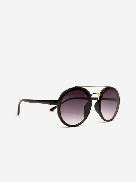 

FUZOKU Men Purple & Black Full Rim Round Sunglasses FZKSS2020SG0235