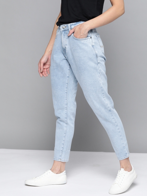 

Mast & Harbour Women Blue Mom Fit Stretchable Jeans