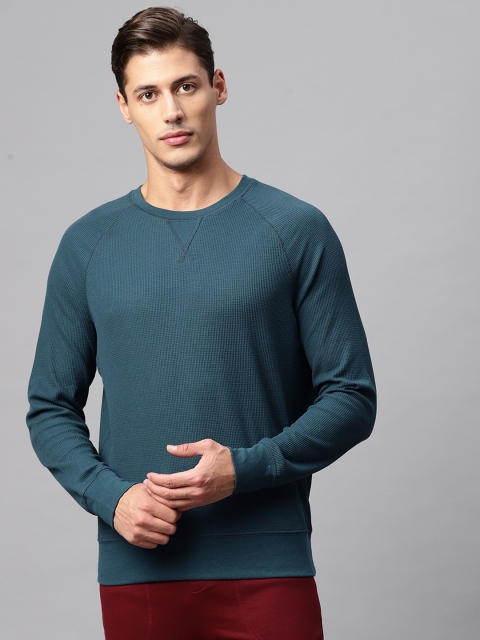 

Marks & Spencer Men Teal Green Sweatshirt
