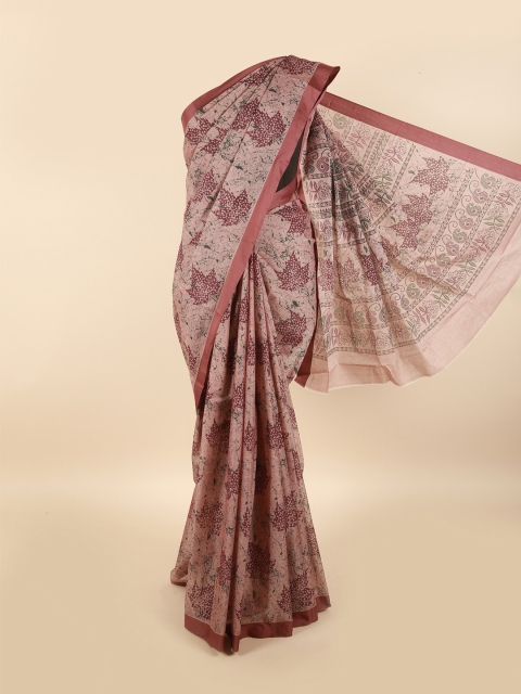 

Pothys Brown Floral Pure Cotton Saree