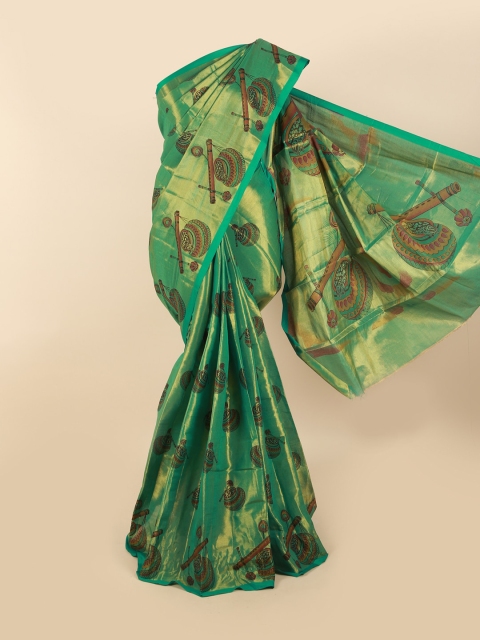 

Pothys Green & Brown Pure Cotton Saree