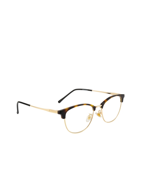 

Ted Smith Unisex Brown & Gold-Toned Full Rim Wayfarer Frames