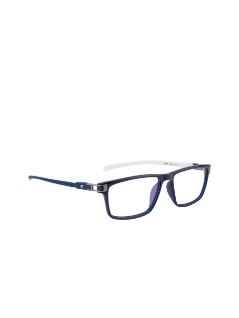 

Ted Smith Unisex Blue & White Full Rim Wayfarer Frames