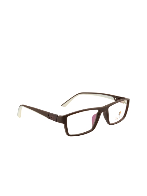 

Ted Smith Unisex Brown & White Full Rim Wayfarer Frames