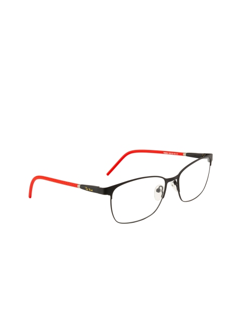 

Ted Smith Unisex Black & Red Full Rim Rectangle Frames