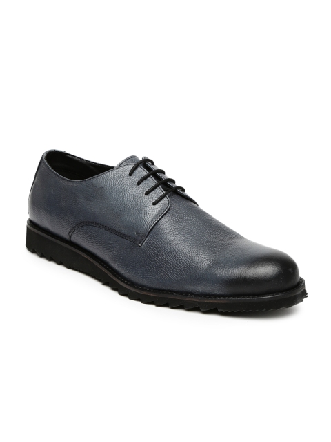 

Bata Men Grey Edward Derby Shoes