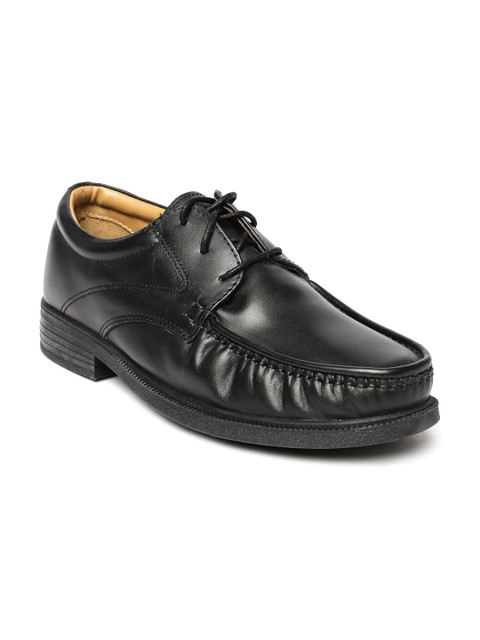 

Bata Men Black Derby Shoes