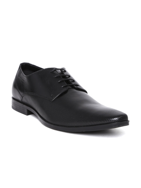 

Hush Puppies Men Black Leather Formal Shoes