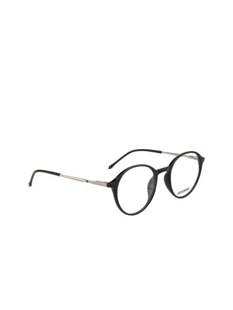 

Gold Berg Unisex Black & Silver-Toned Full Rim Round Frames