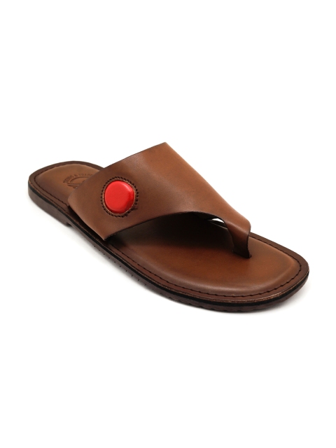 

TRENDS & TRADES Men Brown & Red Comfort Sandals