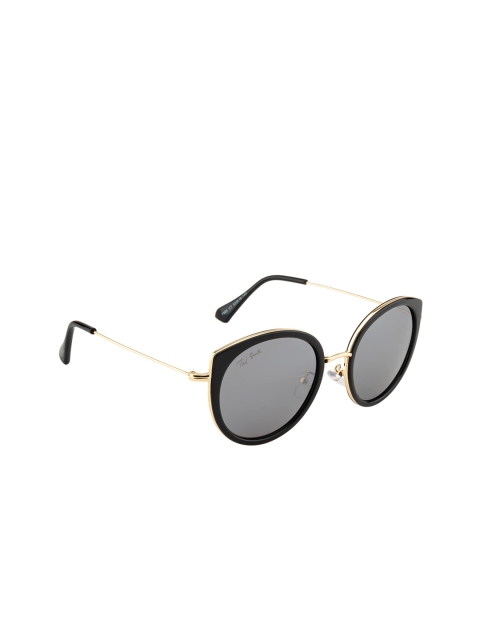 

Ted Smith Women Grey Lens & Gold-Toned Cateye Sunglasses with UV Protected Lens