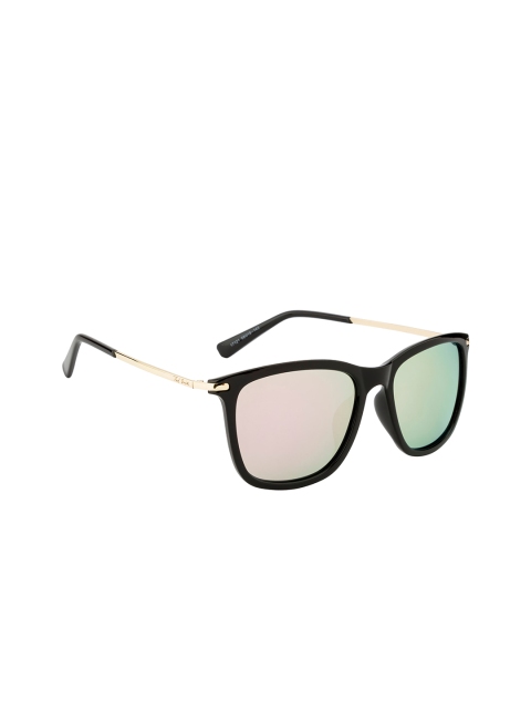 

Ted Smith Unisex Mirrored Lens & Black Wayfarer Polarised Lens-TSL-17121S_BLK-PINK