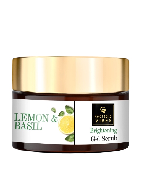 

Good Vibes Lime & Basil Brightening Gel Scrub (50 g), Transparent