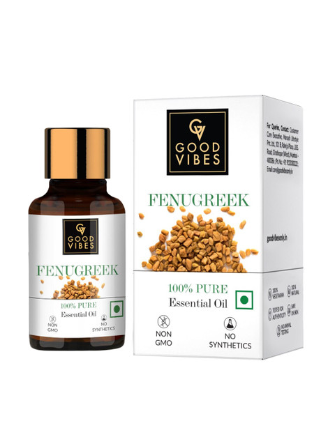 

Good Vibes Unisex 100% Fenugreek Pure Essential Oil 10 ml, Transparent