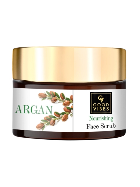 

Good Vibes Unisex Argan Nourishing Face Scrub 50 gm, Transparent