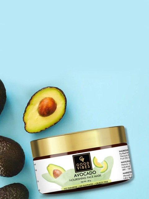 

Good Vibes Unisex Avocado Nourishing Face Mask 60 gm, Transparent