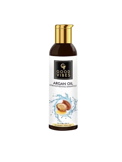 

Good Vibes Unisex Argan Strengthening Shampoo 200 ml, Transparent