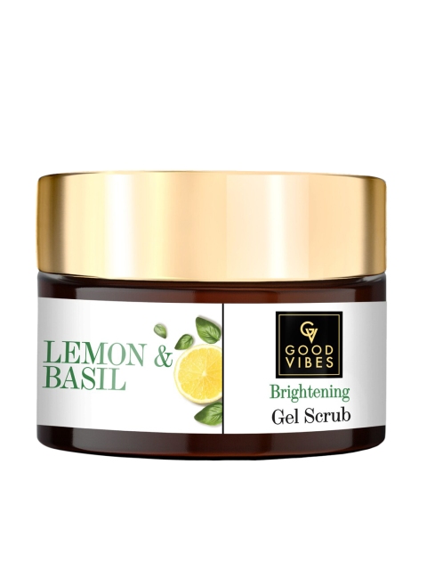 

Good Vibes Unisex Lemon & Basil Brightening Gel Scrub 50 g, Transparent