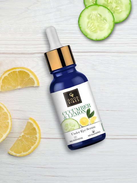 

Good Vibes Unisex Cucumber and Lemon Under Eye Serum 10 ml, Transparent