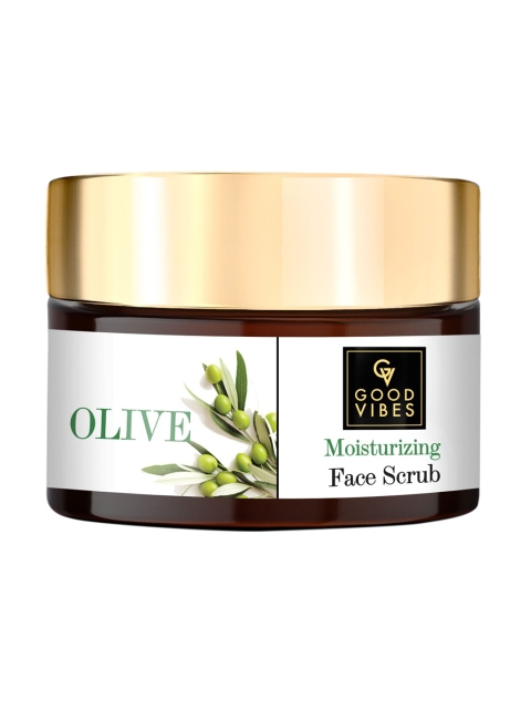 

Good Vibes Unisex Olive Skin Moisturizing Face Scrub 50 gm, Transparent