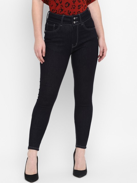 

FOSH Women Navy Blue Skinny Fit Jeans