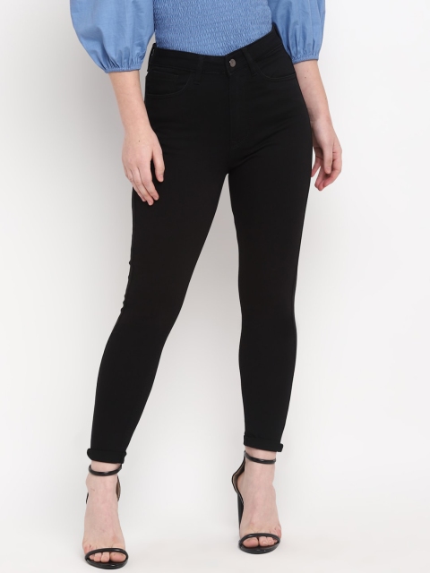 

FOSH Women Black Skinny Fit Stretchable Jeans