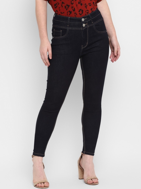

FOSH Women Navy Blue Mid-Rise Skinny Fit Jeans