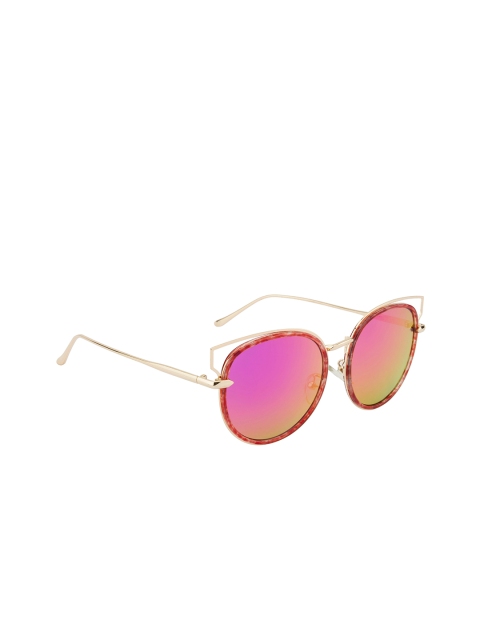 

Gold Berg Women Pink UV Protected Cat Eye Sunglasses GBL-1858_C6