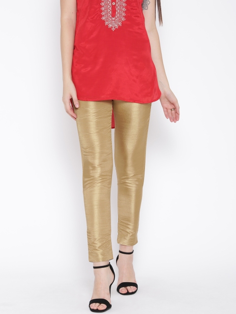 

W Golden Casual Trousers, Gold