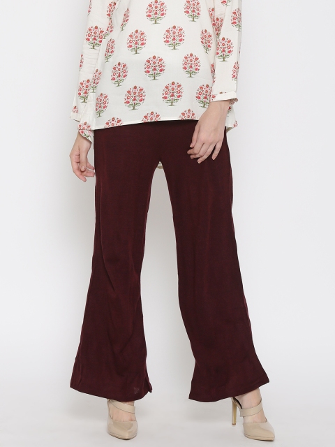 

W Burgundy Palazzo Trousers