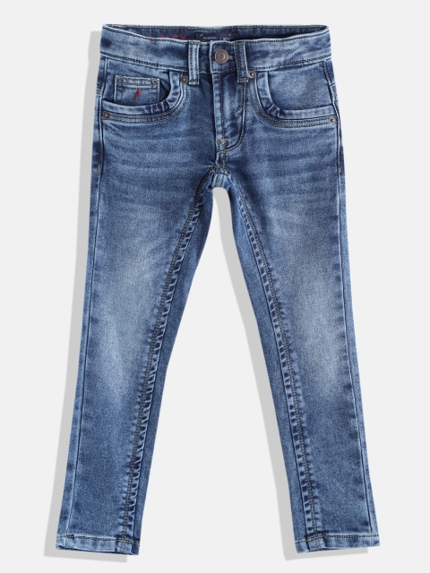 

Indian Terrain Boys Blue Light Fade Stretchable Jeans