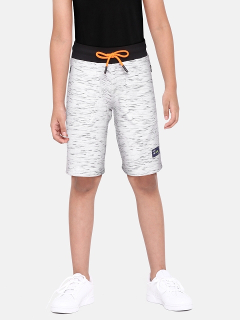 

Indian Terrain Boys White Melange Effect Shorts