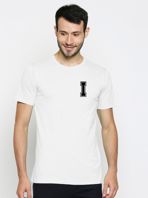 

Blacksmith Men White I Printed Cotton Pure Cotton T-shirt