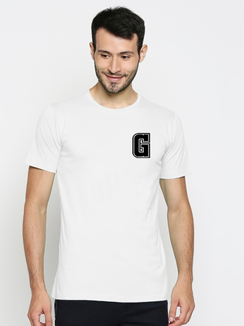 

Blacksmith Men White Solid Round Neck T-shirt