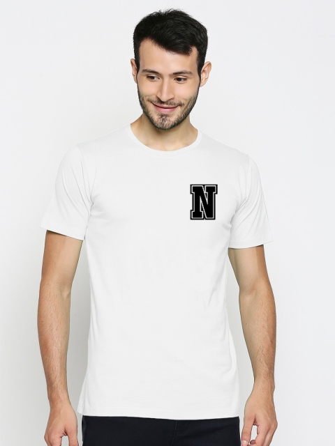

Blacksmith Men White V-Neck Pockets T-shirt